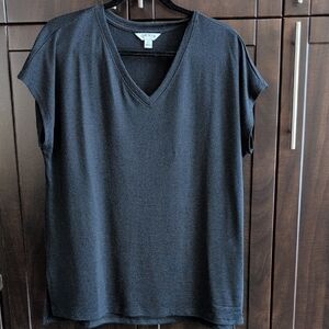 Orvis Women's Black V-Neck Cap Sleeve Top